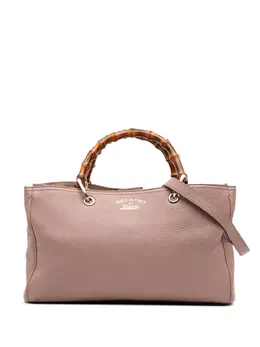 Gucci 2016-2025 Medium Calfskin Bamboo Shopper satchel 31886142