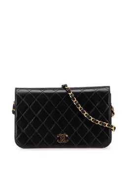 Chanel 1996-1997 CC Quilted Lambskin Full Single Flap crossbody bag 31887259