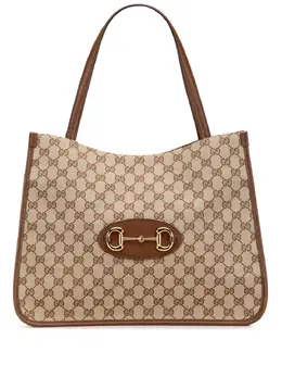 Gucci 2016-2025 Medium GG Canvas Horsebit 1955 tote bag 31875618