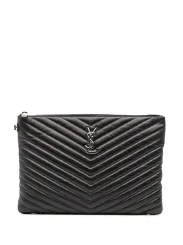 Saint Laurent 2018 Calfskin Matelasse Monogram Document Holder clutch bag 31885911