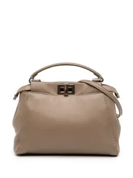 Fendi 2000-2010 Mini Leather Iconic Peekaboo satchel 31885987