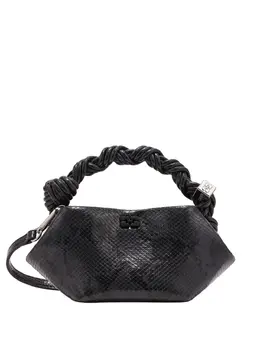 Ganni mini Bou twisted-handle tote bag 31244572