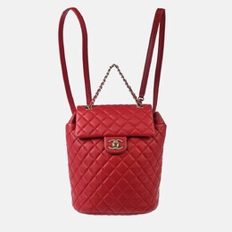 Chanel Urban Spirit Red Lambskin Backpack 1205216