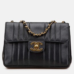 Chanel Mademoiselle Flap Jumbo XL Black Caviar Shoulder Bag 1204804