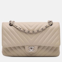 Chanel Classic Double Flap Medium Chevron Lambskin Shoulder Bag 1204795