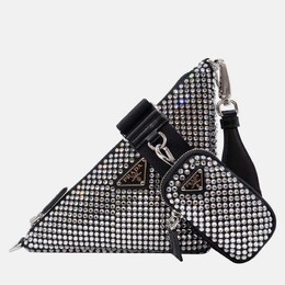 Prada Triangle Bag Crystals Black Bag 1204473