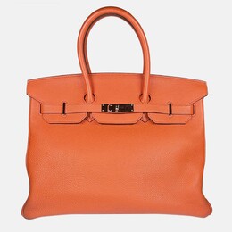 Hermes Birkin 35 Terre Battue Togo Tote PHW 1204476