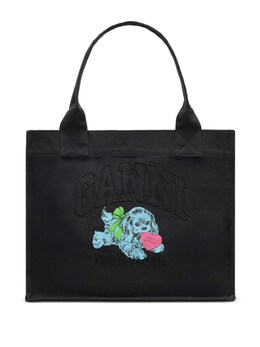 Ganni Recycled Cotton Large Tote Bag a7158252