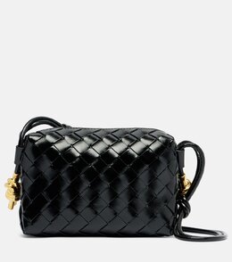 Мини-сумка Loop из кожи через плечо Bottega Veneta, Black/M Brass p01043794 | black/m brass