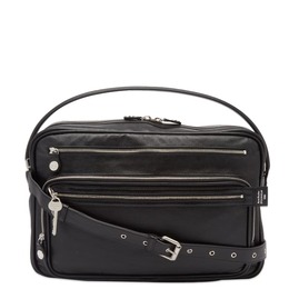 Сумка из кожи Camero среднего размера Acne Studios, черный c10235-900 | black