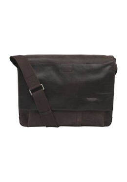 Сумка через плечо Bric Lane, кожаная, однотонная, мужская Strellson, цвет Darkbrown 4053533952182 | darkbrown