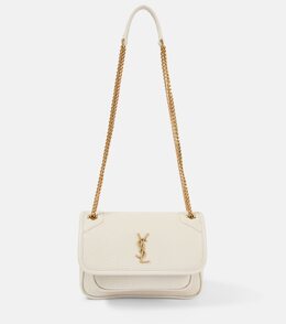 Niki Mini кожаная сумка через плечо Saint Laurent, Blanc Vintage p01040431 | blanc vintage