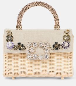 Мини-сумка Jewel Efflorescence Roger Vivier, Naturale Corda p01050307 | naturale corda