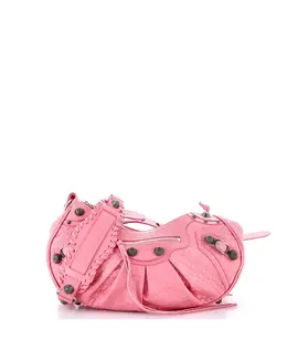 Маленькая сумка Le Cagole Giant Studs через плечо из тисненой кожи Pre-Owned Balenciaga, розовый 21240764 | pink