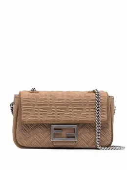 Сумка Baguette среднего размера с логотипом Fendi, коричневый 17666163 | коричневый