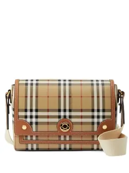 Сумка через плечо Note в клетку Burberry, коричневый 19761335 | коричневый