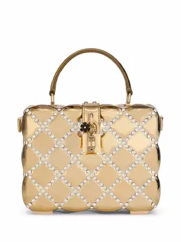 Сумка Dolce Box со стразами Dolce & Gabbana, золотой 17408028 | золотистый