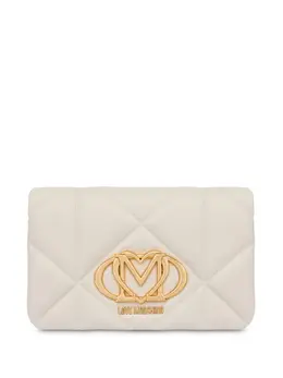 Стеганая сумка через плечо с логотипом Love Moschino, белый 26635107 | белый