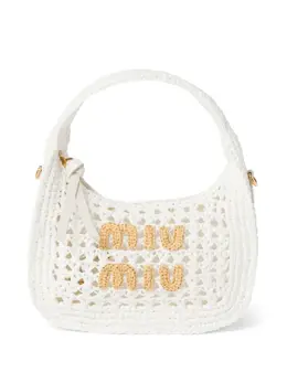 Сумка на плечо Wander в технике кроше Miu Miu, белый 23110348 | белый