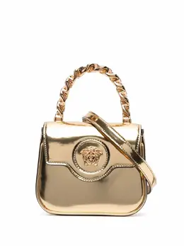 Лакированная мини-сумка La Medusa Versace, золотой 17322791 | золотистый