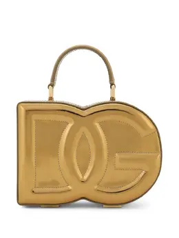 Сумка с тиснением DG и эффектом металлик Dolce & Gabbana, золотой 20235731 | золотистый