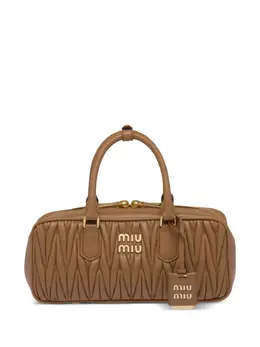 Сумка-тоут Arcadie Miu Miu, коричневый 20551376 | коричневый