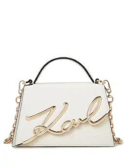 Маленькая сумка через плечо Signature Karl Lagerfeld, белый 21541411 | белый