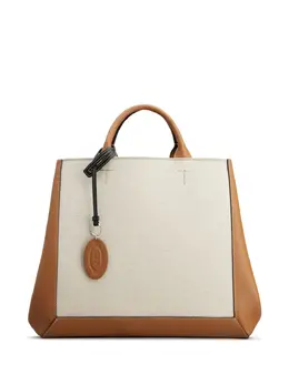 Сумка-тоут в стиле колор-блок со вставками Tod's, коричневый 21072335 | коричневый