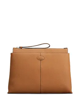 Кожаный клатч Di Tod's, коричневый 21071805 | коричневый
