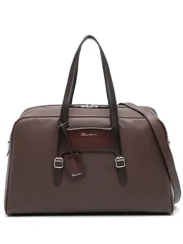 Дорожная сумка с логотипом Santoni, коричневый 21004270 | коричневый