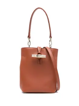 Сумка-ведро Le Roseau размера мини Longchamp, коричневый 25842578 | коричневый