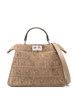 Маленькая сумка-тоут Peekaboo I See U Fendi, коричневый 28128447 | коричневый