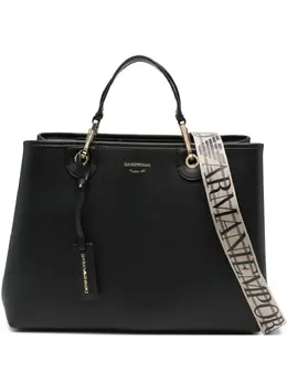Emporio Armani logo-plaque tote bag 31720241