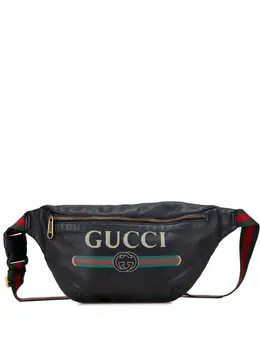 Gucci 2000-2015 Grained Calfskin Logo belt bag 31901081