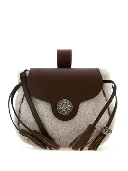 Сумка из овчины с ремнем через плечо Prada, коричневый 28389101 | коричневый
