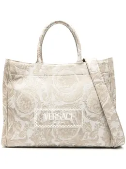 Большая сумка-тоут Barocco Athena Versace, коричневый 22100491 | коричневый