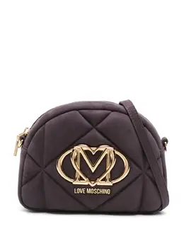 Love Moschino quilted logo-plaque crossbody bag 31564953