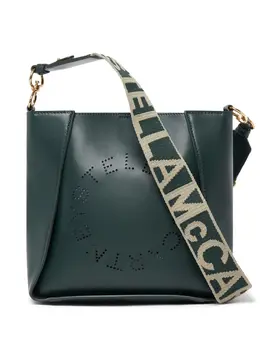 Мини-сумка через плечо с логотипом Stella McCartney, зеленый 23790081 | зеленый