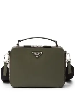 Сумка среднего размера из сафьяновой кожи Prada, зеленый 22729074 | зеленый