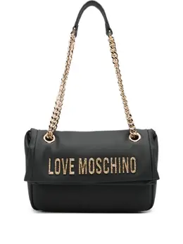 Love Moschino logo-lettering strap shoulder bag 31565407