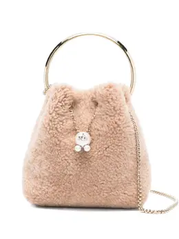 Jimmy Choo Bon Bon pearl-embellished ring-handle bag 31757039