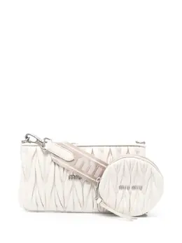 Стеганый клатч Miu Miu, белый 16728951 | белый