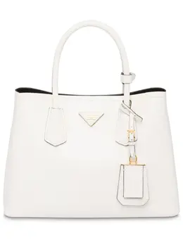 Маленькая сумка-тоут Double Prada, белый 13668454 | белый