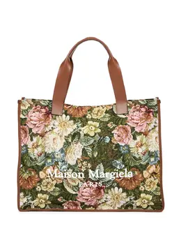 Большая сумка-тоут с цветочным принтом Maison Margiela, зеленый 23972224 | зеленый