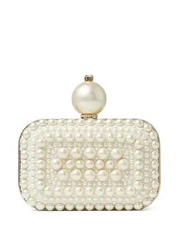 Декорированный клатч Micro Cloud Jimmy Choo, белый 16771840 | белый