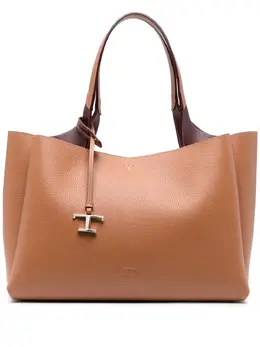 Сумка-тоут T Timeless с подвеской-логотипом Tod's, коричневый 20060941 | коричневый