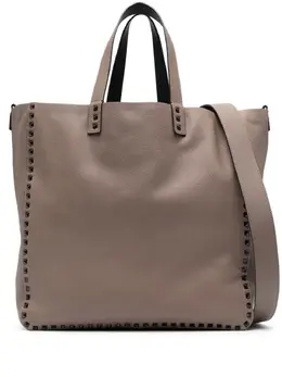 Двусторонняя сумка-тоут с декором Rockstud Valentino Garavani, коричневый 22972972 | коричневый