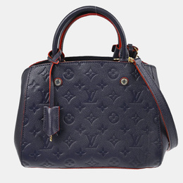 Louis Vuitton Montaigne BB Navy Monogram Empreinte Leather Shoulder Bag 1205190