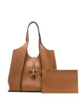 Сумка-тоут T Timeless среднего размера Tod's, коричневый 19907637 | коричневый