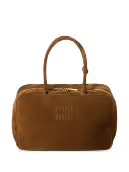 Сумка Beau с тиснением логотипа Miu Miu, коричневый 24123007 | коричневый